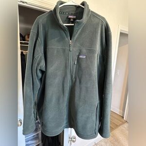 Men’s Patagonia Synchilla Green Zip Up Fleece Jacket